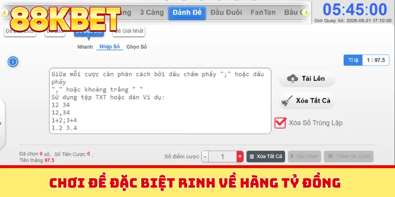 Chơi đề đặc biệt rinh về hàng tỷ đồng