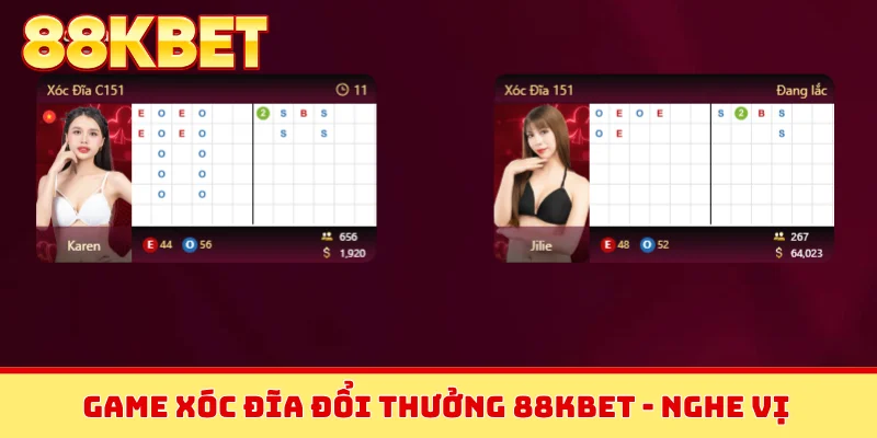 Game xóc đĩa đổi thưởng 88KBET