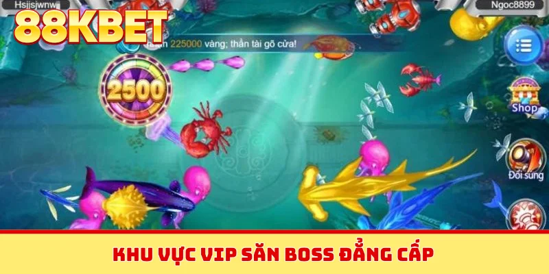 Khu vực VIP săn boss đẳng cấp