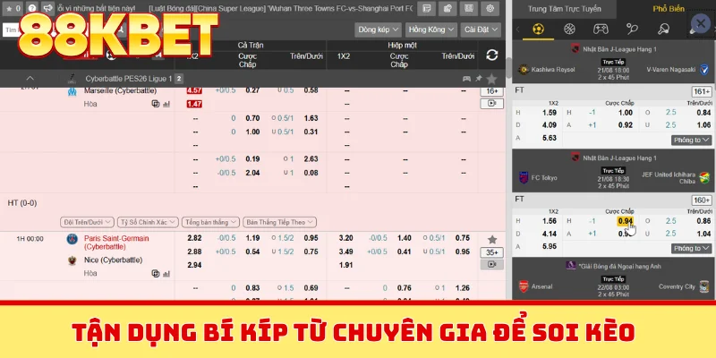 Tận dụng bí kíp từ chuyên gia để soi kèo